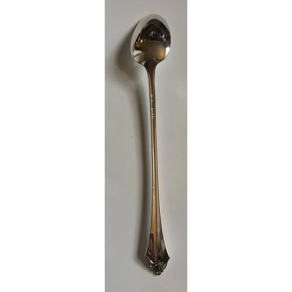 Rare~ Oneida Community Belcourt Silverplate Iced Tea Spoon ~ New